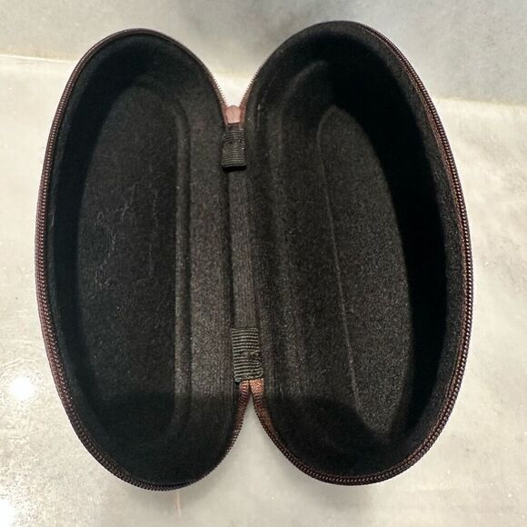 Maui Jim Textured Nylon Hard Shell Logo Sun Glasses Case Storage Brown OS - Picture 5 of 5